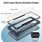 iPAKY Thunder Series Aluminum Frame + TPU Bumper + Clear PC Shockproof Phone Case