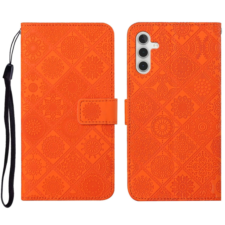 Ethnic Style Embossed Pattern Leather Phone Case