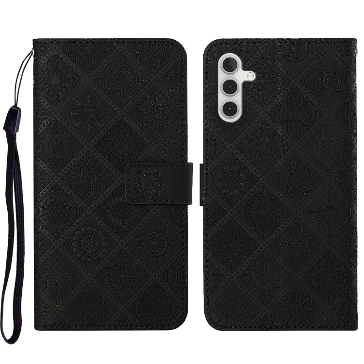 Ethnic Style Embossed Pattern Leather Phone Case
