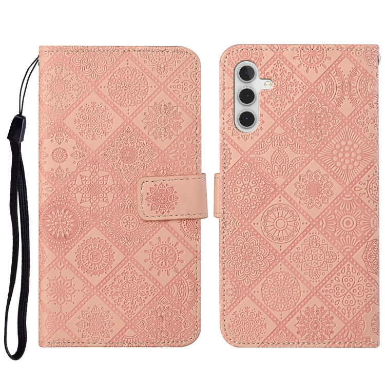Ethnic Style Embossed Pattern Leather Phone Case