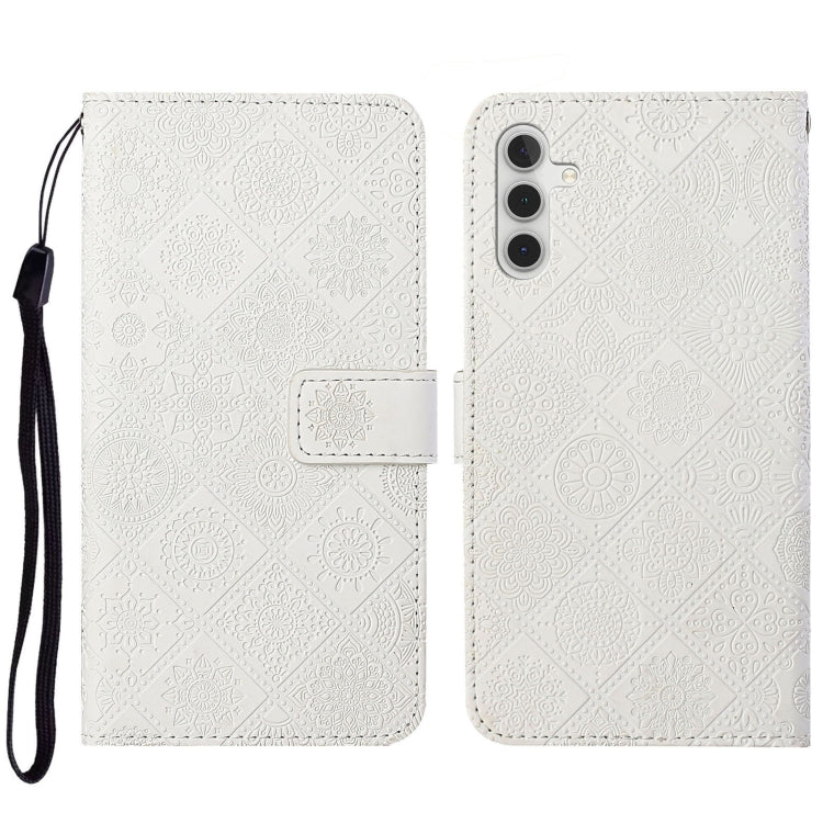 Ethnic Style Embossed Pattern Leather Phone Case