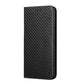Carbon Fiber Texture Flip Holder Leather Phone Case