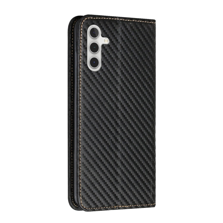 Carbon Fiber Texture Flip Holder Leather Phone Case