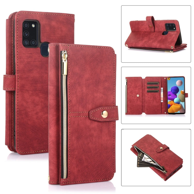 Dream 9-Card Wallet Zipper Bag Leather Phone Case