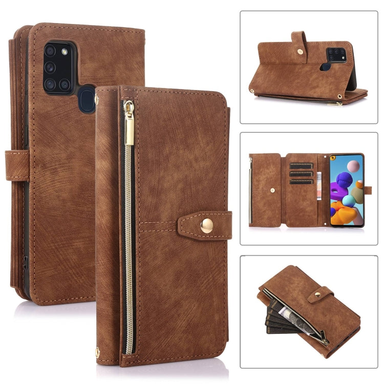 Dream 9-Card Wallet Zipper Bag Leather Phone Case