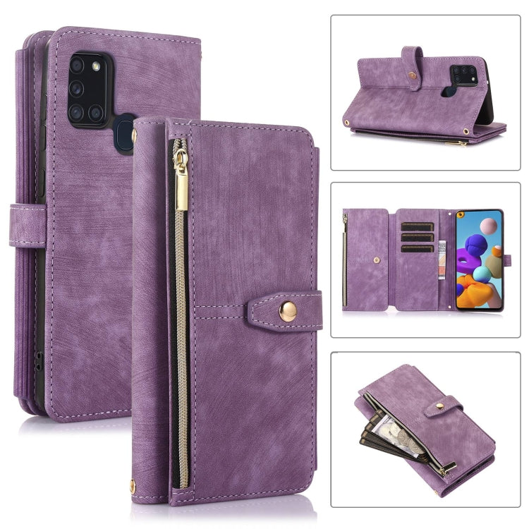 Dream 9-Card Wallet Zipper Bag Leather Phone Case