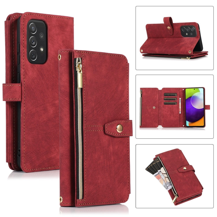 Dream 9-Card Wallet Zipper Bag Leather Phone Case