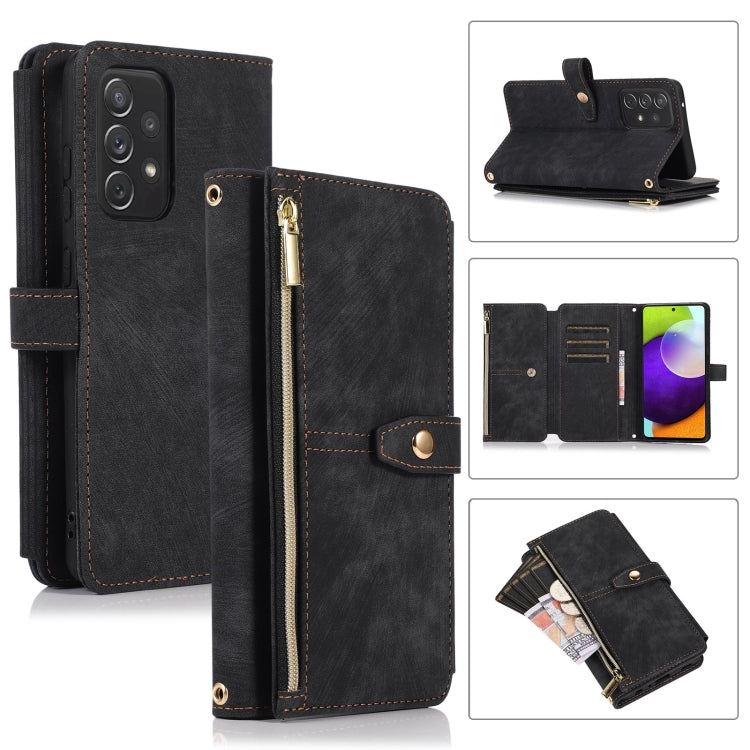 Dream 9-Card Wallet Zipper Bag Leather Phone Case