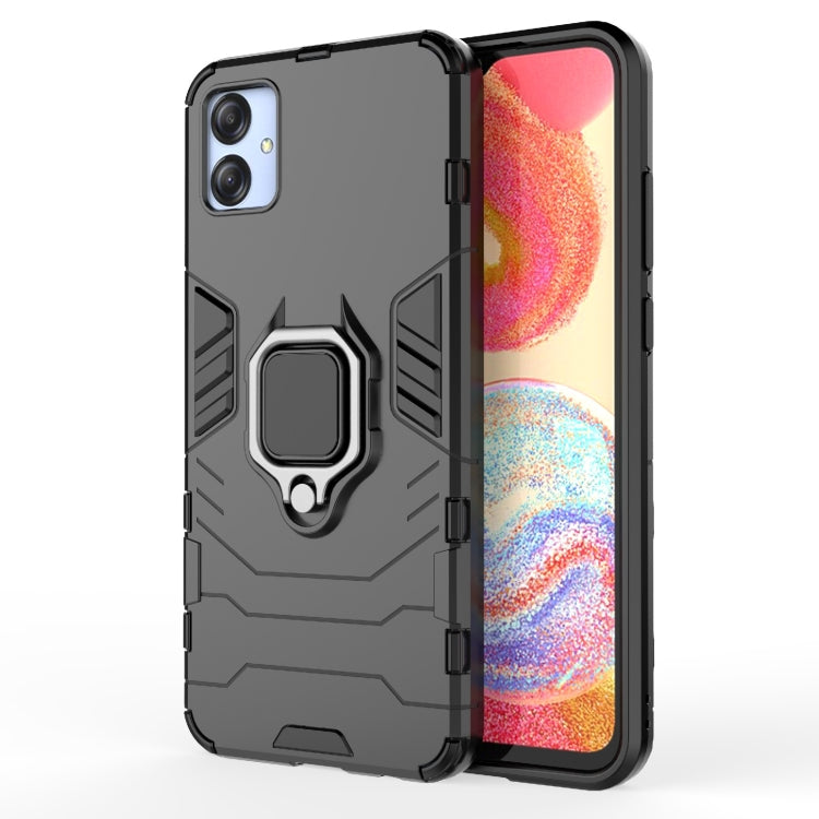 Shockproof PC + TPU Phone Case with Magnetic Ring Holder