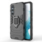 Shockproof PC + TPU Phone Case with Magnetic Ring Holder