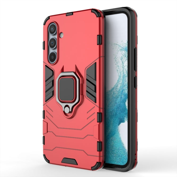 Shockproof PC + TPU Phone Case with Magnetic Ring Holder