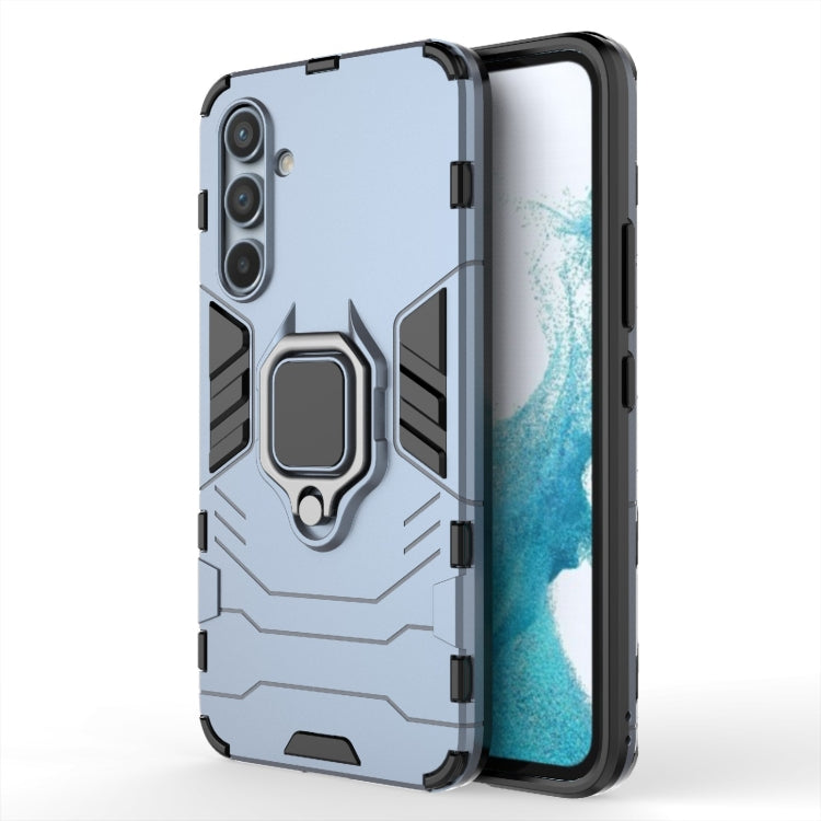 Shockproof PC + TPU Phone Case with Magnetic Ring Holder