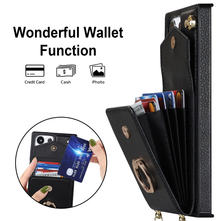 Ring Holder RFID Card Slot Phone Case with Long Lanyard