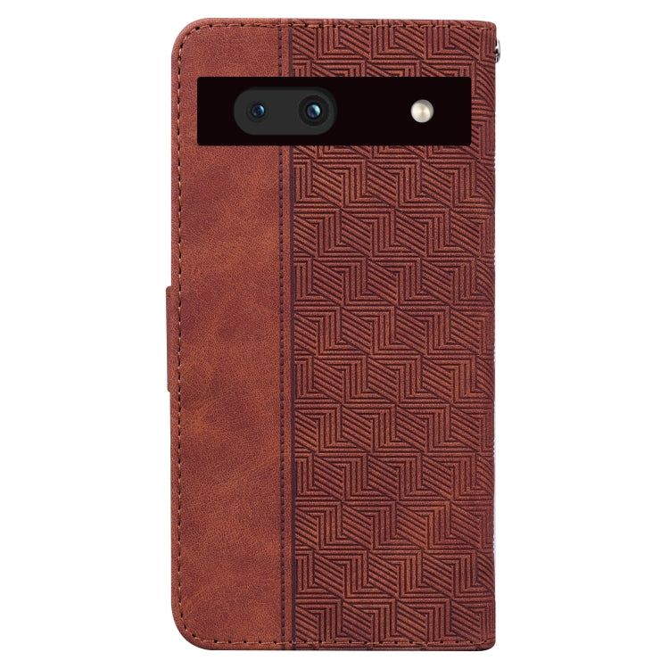 Geometric Embossed Flip Leather Phone Case