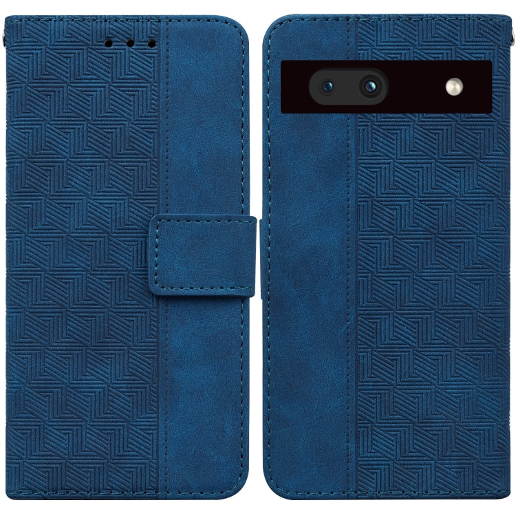 Geometric Embossed Flip Leather Phone Case