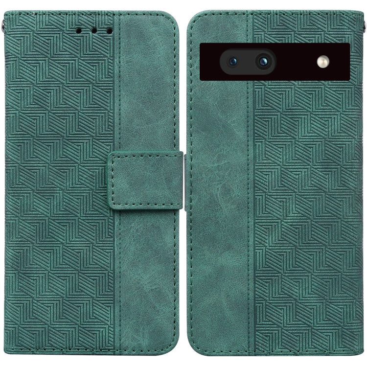 Geometric Embossed Flip Leather Phone Case