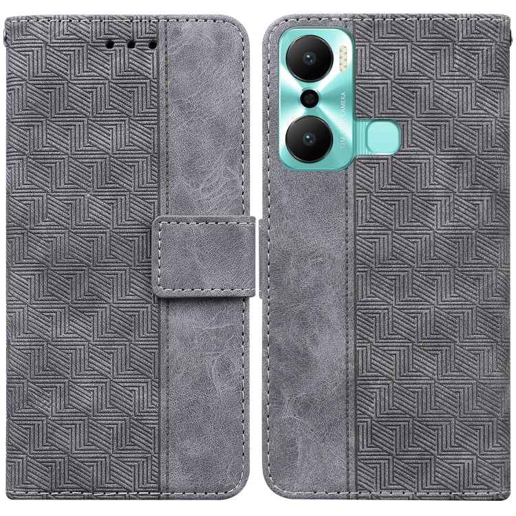 Geometric Embossed Flip Leather Phone Case