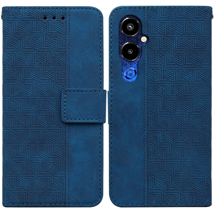 Geometric Embossed Flip Leather Phone Case