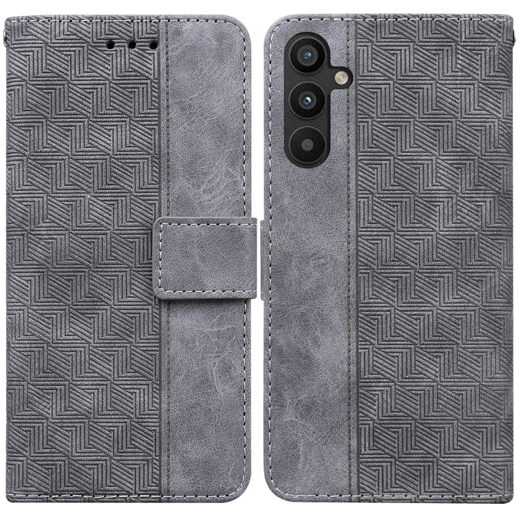 Geometric Embossed Flip Leather Phone Case