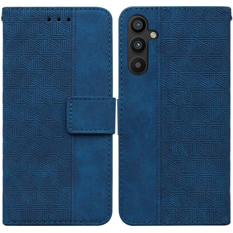 Geometric Embossed Flip Leather Phone Case