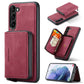 JEEHOOD Magnetic Zipper Horizontal Flip Leather Phone Case