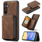 JEEHOOD Magnetic Zipper Horizontal Flip Leather Phone Case
