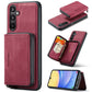 JEEHOOD Magnetic Zipper Horizontal Flip Leather Phone Case