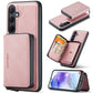 JEEHOOD Magnetic Zipper Horizontal Flip Leather Phone Case