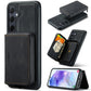 JEEHOOD Magnetic Zipper Horizontal Flip Leather Phone Case