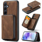 JEEHOOD Magnetic Zipper Horizontal Flip Leather Phone Case