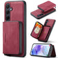 JEEHOOD Magnetic Zipper Horizontal Flip Leather Phone Case