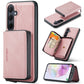 JEEHOOD Magnetic Zipper Horizontal Flip Leather Phone Case