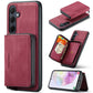 JEEHOOD Magnetic Zipper Horizontal Flip Leather Phone Case