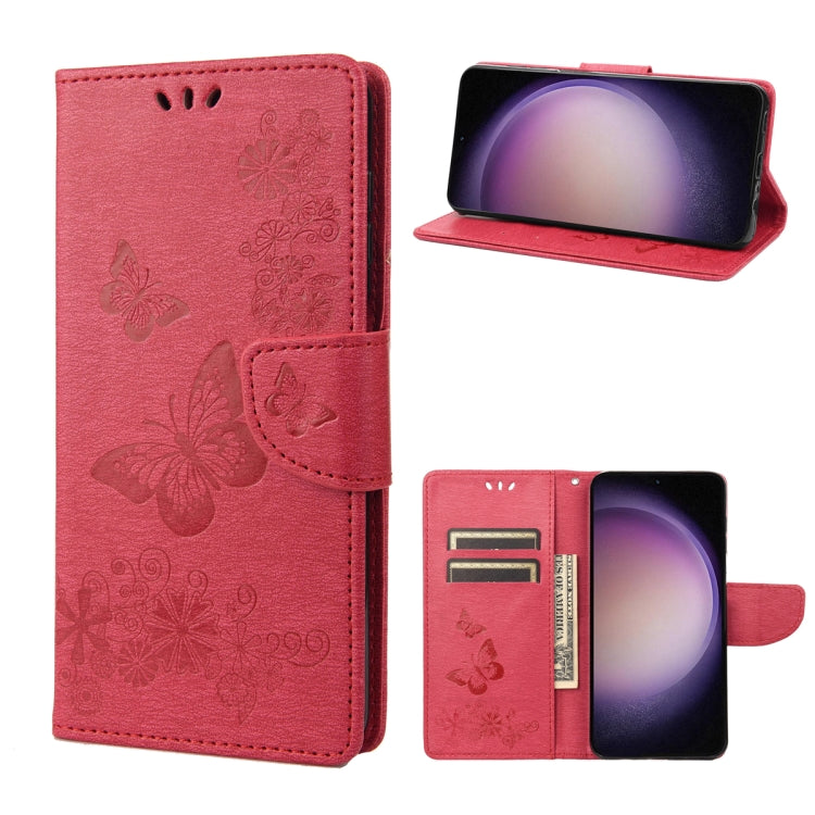 Butterfly Embossed Horizontal Flip Leather Phone Case