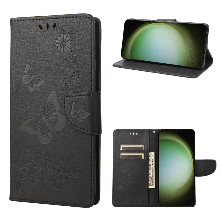 Butterfly Embossed Horizontal Flip Leather Phone Case