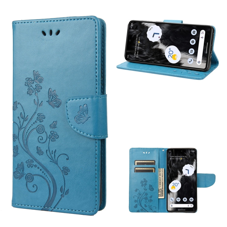 Butterfly Flower Pattern Flip Leather Phone Case