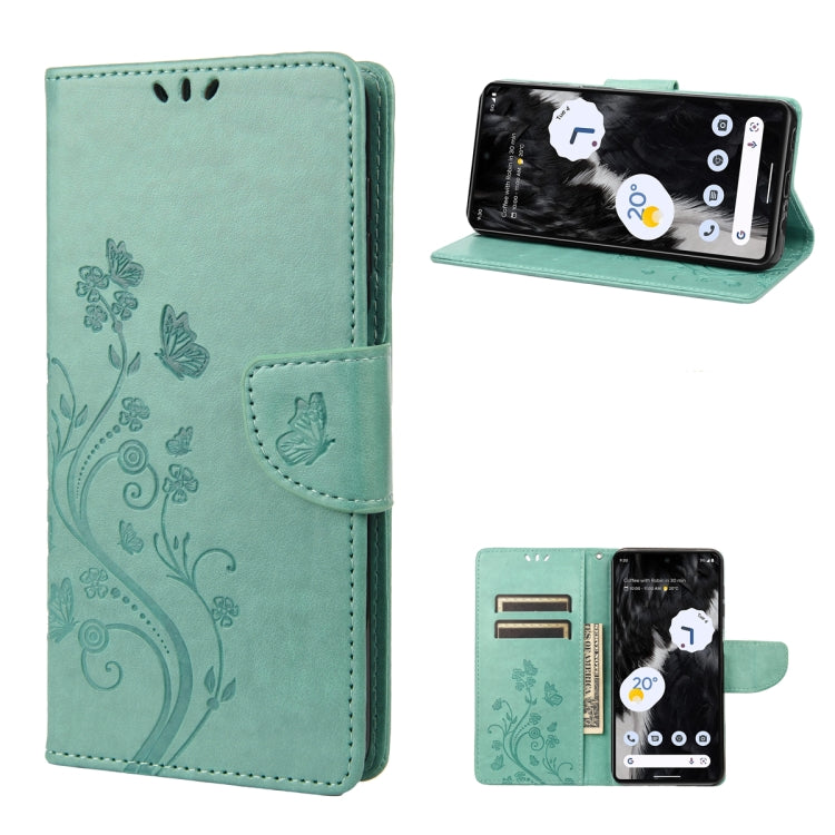 Butterfly Flower Pattern Flip Leather Phone Case
