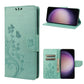 Butterfly Flower Pattern Flip Leather Phone Case