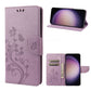 Butterfly Flower Pattern Flip Leather Phone Case
