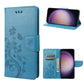 Butterfly Flower Pattern Flip Leather Phone Case
