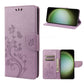 Butterfly Flower Pattern Flip Leather Phone Case