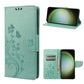 Butterfly Flower Pattern Flip Leather Phone Case