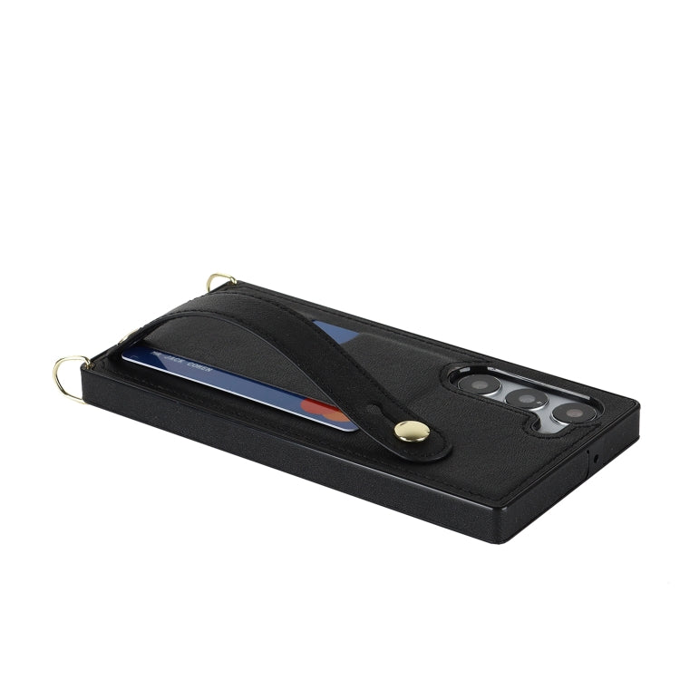 Cross-body Wristband Holder Square Phone Case