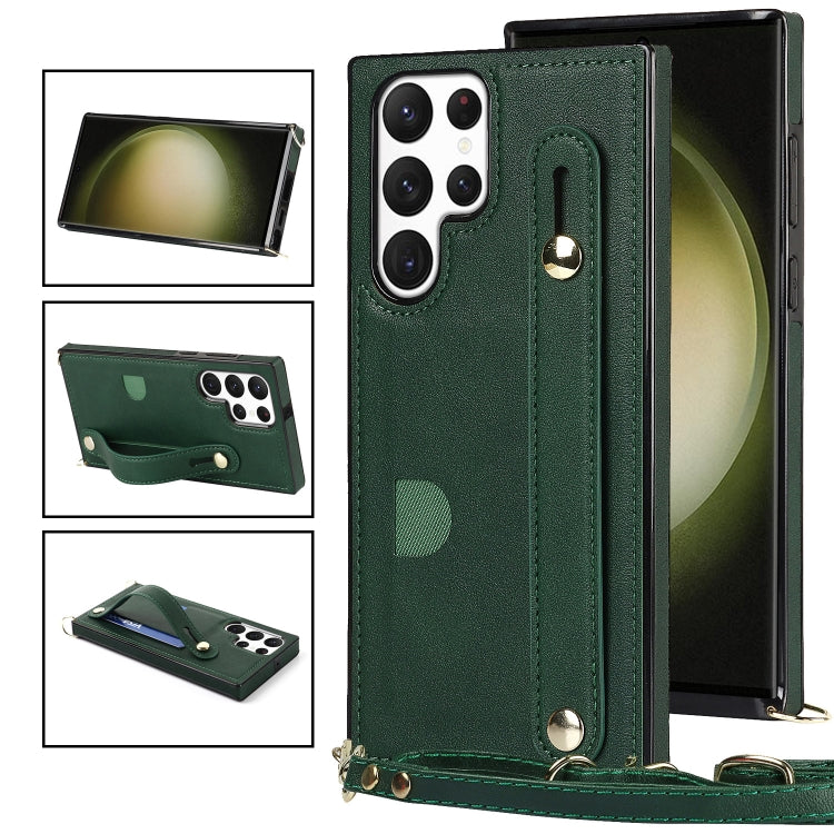 Cross-body Wristband Holder Square Phone Case