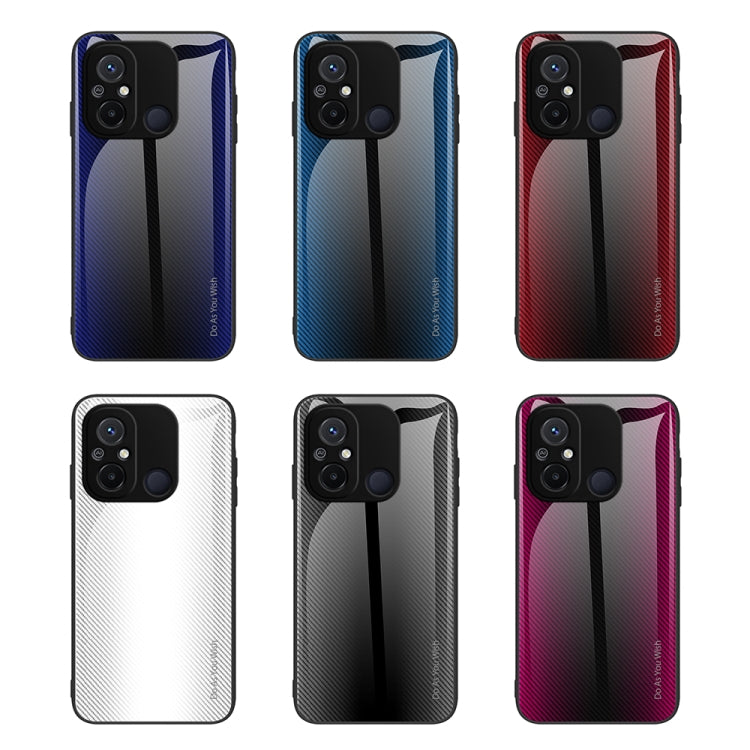 Texture Gradient Glass TPU Phone Case