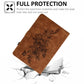 Peony Butterfly Embossed Leather Smart Tablet Case