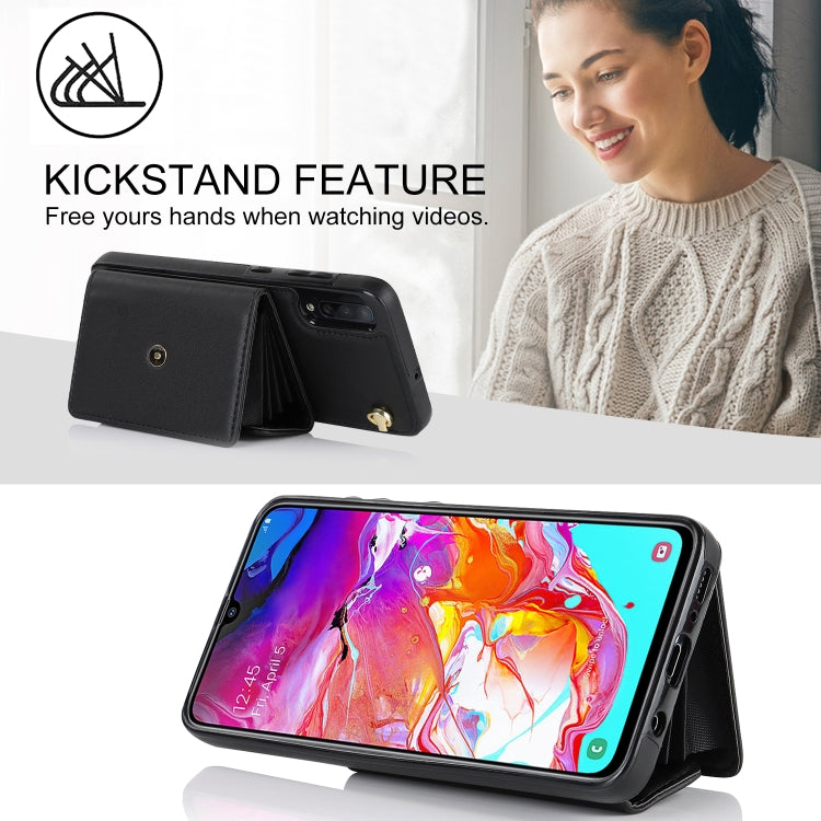 RFID Card Slot Leather Phone Case with Long Lanyard