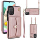 RFID Card Slot Leather Phone Case with Long Lanyard