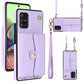 RFID Card Slot Leather Phone Case with Long Lanyard