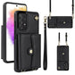 RFID Card Slot Leather Phone Case with Long Lanyard